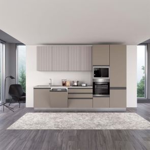 БЕЖОВA БЛОК КУХНЯ ХЕЛЕНА 330/60/240 СМ С ВКЛЮЧЕНИ 6БР ЕЛ.УРЕДИ