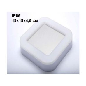 LED ПЛАФОНИЕРА ВЛАГОЗАЩИТЕНА 15W 19/19СМ