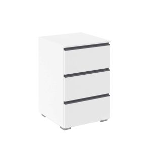 БЯЛО НОЩНО ШКАФЧЕ АЗРА 40/42/61 СМ