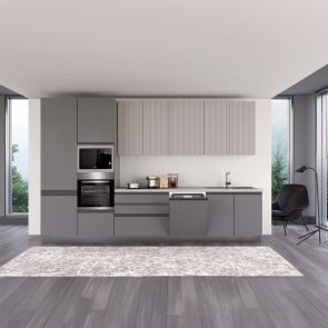 СИВА БЛОК КУХНЯ ХЕЛЕНА 360/60/240 СМ С ВКЛЮЧЕНИ 6БР ЕЛ.УРЕДИ