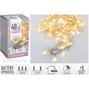 LED КОЛЕДНИ ЛАМПИЧКИ 48БР. 350СМ