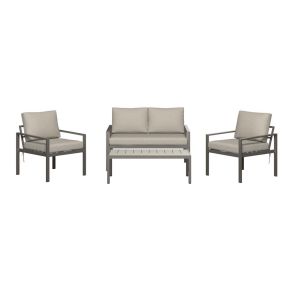 СИВ ГРАДИНСКИ СЕТ МАСА, ДИВАН И 2 ФОТЬОЙЛА ЗАМОРА