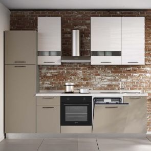 БЛОК КУХНЯ ЛОРИ 270/60/240 СМ С ВКЛЮЧЕН ПЛОТ,ВОДОБРАН,МИВКА И 5 БР ЕЛЕКТРОУРЕДИ