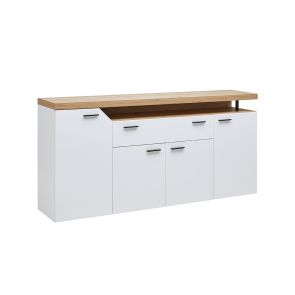ТВ ШКАФ НИКО В ДЪБ АРТИСАН И АЛПИЙСКО БЯЛО 184/40/91 CM