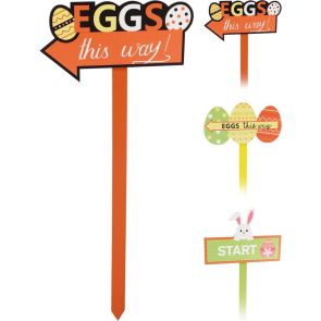 ВЕЛИКДЕНСКА ДЕКОРАЦИЯ ПЪТЕН ЗНАК ЗА ТЪРСЕНЕ НА ЯЙЦА