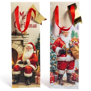 КОЛЕДНА ПОДАРЪЧНА ТОРБИЧКА ЗА БУТИЛКИ