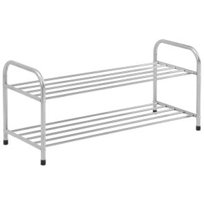 ФАСТ ПОСТАВКА ЗА ОБУВКИ НА 2 НИВА 82/33/38h СРЕБРИСТА