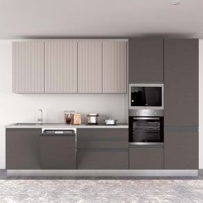 СИВА БЛОК КУХНЯ ХЕЛЕНА 330/60/240 СМ С ВКЛЮЧЕНИ 6БР ЕЛ.УРЕДИ