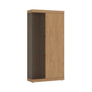 ВИСОКА ВИТРИНА АРЕТА 100/41/8/205 СМ В КАМЕНЕН ДЪБ