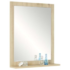 САНТИНО ОГЛЕДАЛО ЗА БАНЯ 59/14/73 СМ В СВЕТЪЛ ДЪРВЕСЕН ДЕКОР