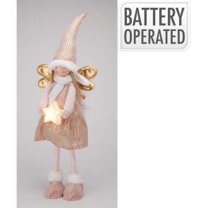 LED КОЛЕДНА ФИГУРА ФЕЯ 67СМ