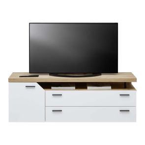 ТВ ШКАФ НИКО В ДЪБ АРТИСАН И АЛПИЙСКО БЯЛО 160/40/58.6 CM