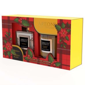 КОЛЕДЕН СЕТ ДИФУЗЕР И СВЕЩ ВАНИЛИЯ