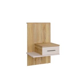 НОЩНО ШКАФЧЕ ДЯСНО БЕЛВЮ 57.3/47.4/95.5 СМ В ДЪБ МАУВЕЛА И ПЯСЪК