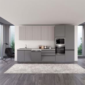 СИВА БЛОК КУХНЯ ХЕЛЕНА 360/60/240 СМ С ВКЛЮЧЕНИ 6БР ЕЛ.УРЕДИ