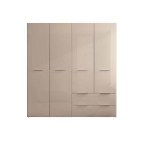 ЧЕТИРИКРИЛ ГАРДЕРОБ С ДВЕ ЧЕКМЕДЖЕТА САНТОРИН 200/57/212 СМ