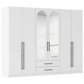 БЯЛ ШЕСТКРИЛ ГАРДЕРОБ ВЕЛОРА  271/54/210 СМ