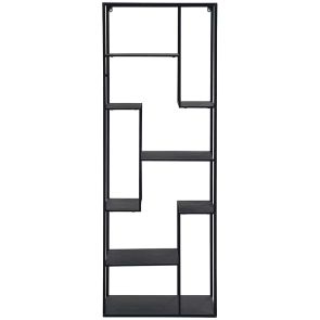 ЧЕРНА ЕТАЖЕРКА МАТЕА 2 СЪС 7 РАФТА 60/33/170 СМ