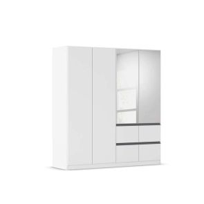 БЯЛ ЧЕТИРИКРИЛ ГАРДЕРОБ АЗРА 181/54/197 СМ