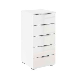 БЯЛ КОМОД МАРС С 5 ЧЕКМЕДЖЕТА 40/40/84 СМ