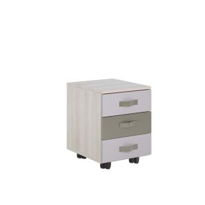 КОНТЕЙНЕР ЗА БЮРО СЕФОРА В СВЕТЪЛ ДЪРВЕСЕН ДЕКОР 43/46/55 СМ