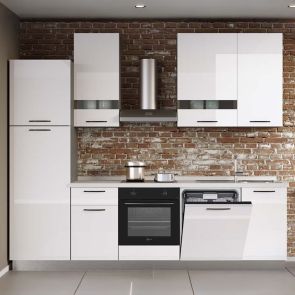 БЛОК КУХНЯ ЛОРИ 270/60/240 СМ С ВКЛЮЧЕН ПЛОТ,ВОДОБРАН,МИВКА И 5БР ЕЛЕКТРОУРЕДИ