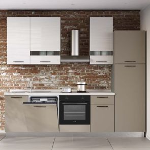 БЛОК КУХНЯ ЛОРИ 270/60/240 СМ С ВКЛЮЧЕН ПЛОТ,ВОДОБРАН,МИВКА И 5БР ЕЛЕКТРОУРЕДИ