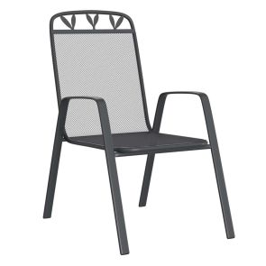 СИВ МЕТАЛЕН ГРАДИНСКИ СТОЛ БРАТИСЛАВА 55/74/98 h