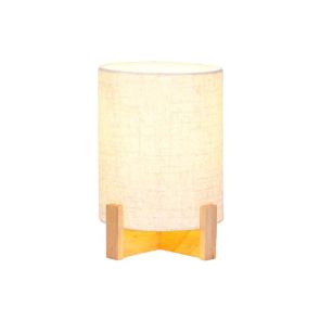 НАСТОЛНА ЛАМПА С ДЪРВЕНА ОСНОВА 24 СМ