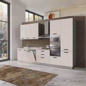 БЛОК КУХНЯ ВАНИА 360/60/240 h С ВКЛЮЧЕН ПЛОТ, ВОДОБРАН, МИВКА И ЕЛЕКТРОУРЕДИ CANDY В КАШМИР