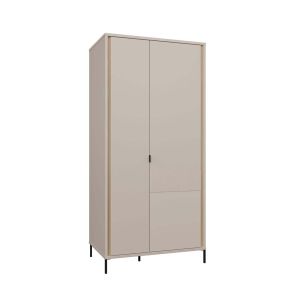 ГАРДЕРОБ СЕРАВЕЛ 94.1/60.5/199.2 СМ  В ПЯСЪК И  ДЪБ МАУВЕЛА