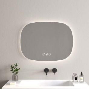 ОГЛЕДАЛО ЗА БАНЯ С LED ОСВЕТЛЕНИЕ ЕФИЖЪН 80/60 СМ