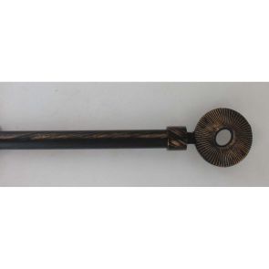 ТЕЛЕСКОПИЧЕН КОРНИЗ 120-210 CM Ø19ММ