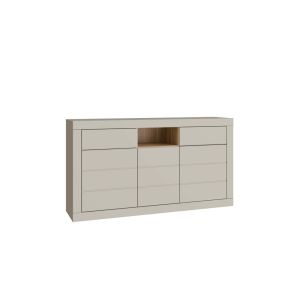 КОМОД ЛЕФКАДА  195,4/41,4/61,6 СМ В ДЪБ МАУВЕЛА И ТАУПЕ