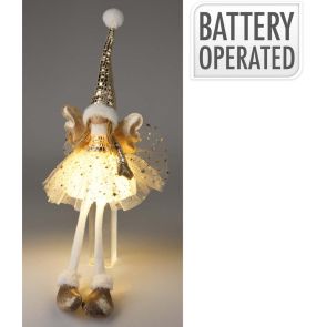 LED КОЛЕДНА ФИГУРА ФЕЯ 60СМ