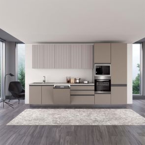 БЕЖОВА БЛОК КУХНЯ ХЕЛЕНА 360/60/240 СМ С ВКЛЮЧЕНИ 6БР ЕЛ.УРЕДИ