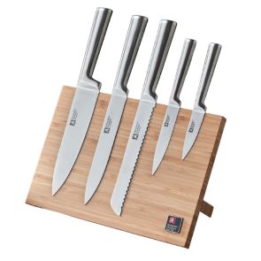 СЕТ НОЖОВЕ 5 БР С МАГНИТНА ПОСТАВКА