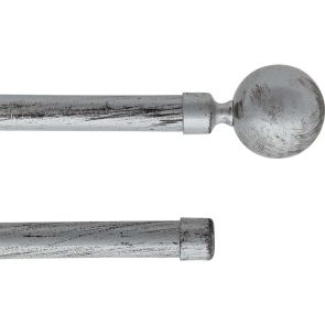 ДВОЕН ТЕЛЕСКОПИЧЕН КОРНИЗ 120-210CM Ø19ММ