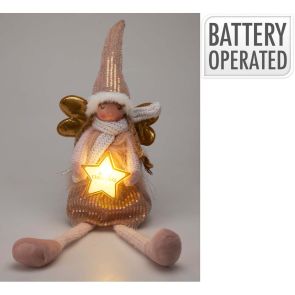 LED КОЛЕДНА ФИГУРА ФЕЯ 59СМ