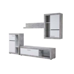 ХОЛНА СЕКЦИЯ РОСО 2 266/41.5/186 СМ В БЯЛ ГЛАНЦ И СИВ БЕТОН