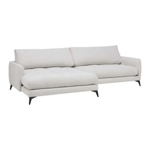 СИВО-БЯЛА ХОЛНА ГАРНИТУРА БРУС С ДЕСЕН ПОДЛАКЪТНИК И ЛЯВА ЛЕЖАНКА 161/273/61-85 СМ