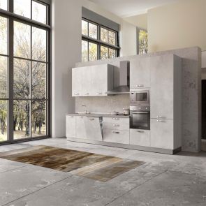 СИВА БЛОК КУХНЯ ВАНИА 360/60/240 h С ВКЛЮЧЕН ПЛОТ, ВОДОБРАН, МИВКА И ЕЛЕКТРОУРЕДИ CANDY