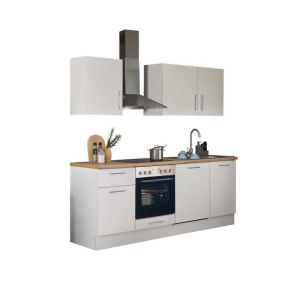 БЯЛА БЛОК КУХНЯ ТОРИНО 220/60/211 СМ