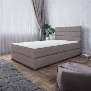 БЕЖОВО БОКССПРИНГ ЛЕГЛО САТУРН ЕВОЛЮШЪН С МАТРАК 140/200 СМ