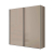 БЕЖОВ ДВУКРИЛЕН ГАРДЕРОБ ЛУМОС С ПЛЪЗГАЩИ ВРАТИ 200/68/222 СМ