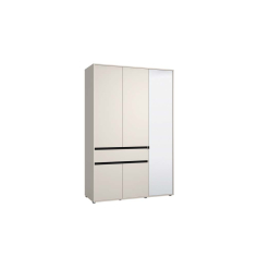 СИВ ТРИКРИЛЕН ГАРДЕРОБ КОРБЕТ С 1 ЧЕКМЕДЖЕ 138 /54.5/210.5 СМ