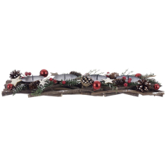 КОЛЕДНА ПОСТАВКА ЗА 4 СВЕЩИ 51/14/8 CM