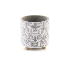 КЕРАМИЧНА КАШПА С КРАЧЕТА КРЪГЛА Ф14/15 CM
