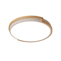 FINESS MAT WHITE+WOODEN LED ТАВАННА ЛАМПА 35W Ф40 СМ