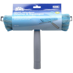 МИКРОФИБЪРНА СТЪКЛОЧИСТАЧКА С ПЕРО 30СМ